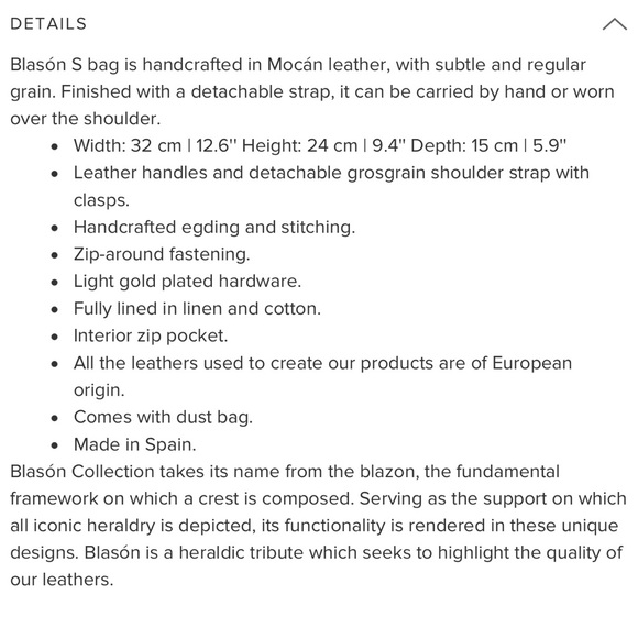 CAROLINA HERRERA BLASÓN S / Medium Handbag - Picture 15 of 16